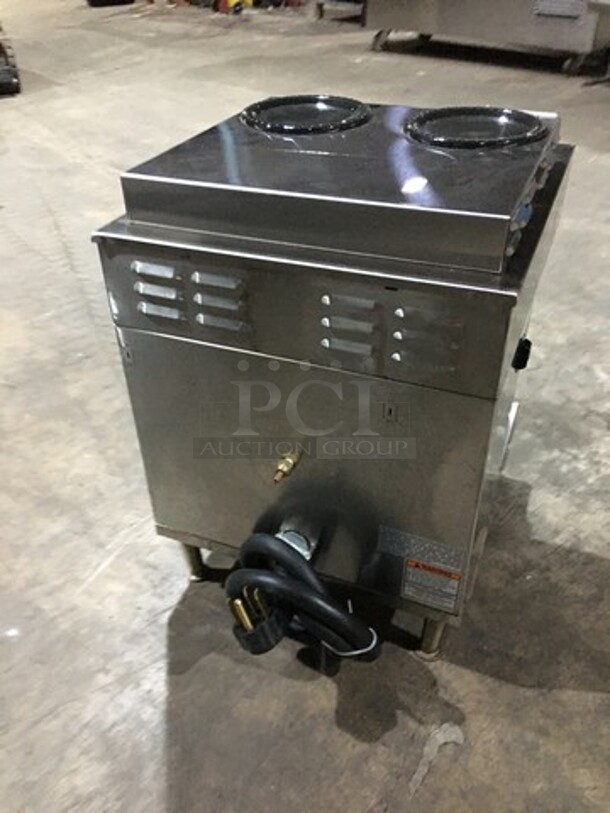Nice! Bunn Dual Section 4 Pot Counter Top Coffee Brewer Machine! Digitally Controlled! Model AXIOM2/2 Twin Serial AXTN026390! 120/208/240V 1 Phase!  - Image 4 of 10
