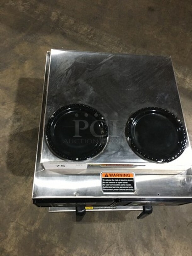 Nice! Bunn Dual Section 4 Pot Counter Top Coffee Brewer Machine! Digitally Controlled! Model AXIOM2/2 Twin Serial AXTN026390! 120/208/240V 1 Phase!  - Image 5 of 10
