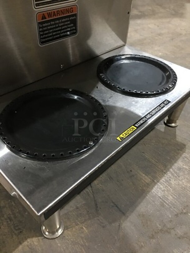 Nice! Bunn Dual Section 4 Pot Counter Top Coffee Brewer Machine! Digitally Controlled! Model AXIOM2/2 Twin Serial AXTN026390! 120/208/240V 1 Phase!  - Image 8 of 10