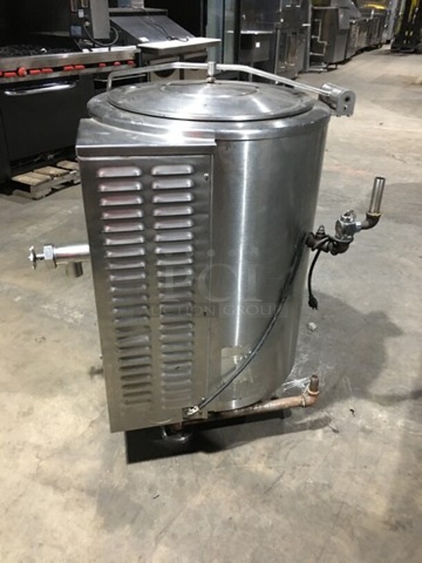 Wow! Southbend Self Contained Natural Gas Powered Jacketed Soup Kettle! All S.S.! Steam Master Series! Model KSLG-20 Serial 5484212U8204! On Legs!  - Image 2 of 11