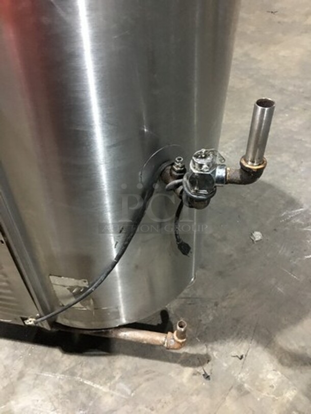 Wow! Southbend Self Contained Natural Gas Powered Jacketed Soup Kettle! All S.S.! Steam Master Series! Model KSLG-20 Serial 5484212U8204! On Legs!  - Image 11 of 11