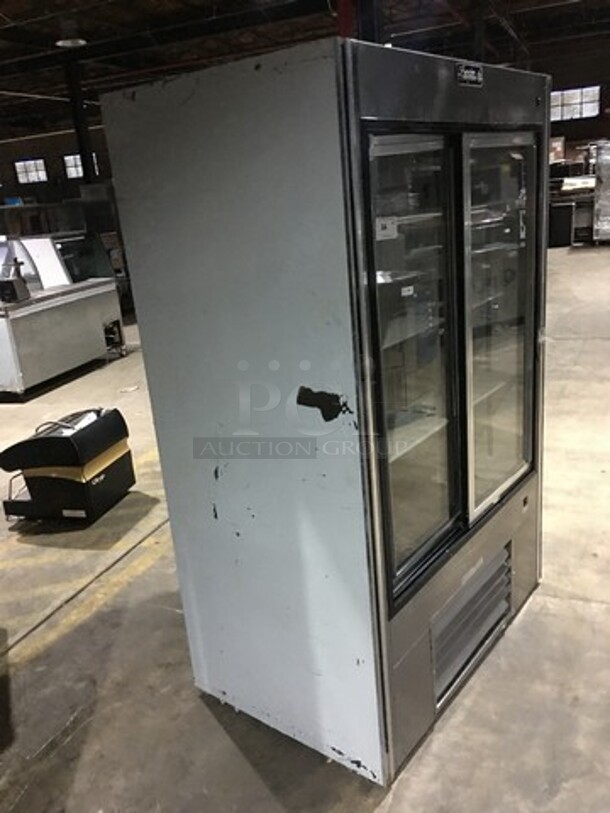 2010 Leader 2 Glass Door Reach In Cooler Merchandiser! Model LS48S/C Serial PT070666A! 115V 1 Phase! - Image 2 of 9