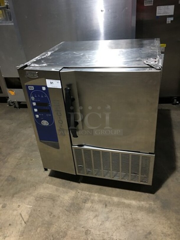WOW! Electrolux Air-O-Chill Edition Under The Counter Blast Chiller! Model AOFP061U Serial 43100001! 208V 3 Phase! On Legs! Working When Removed! 
