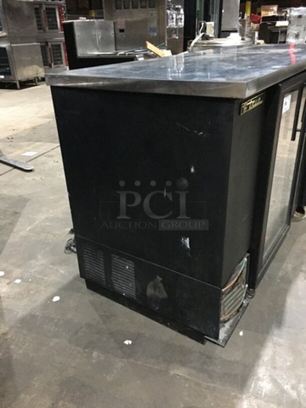 True 2 Door Refrigerated Bar Back Cooler Merchandiser! Model TBB3G Serial 6649368! 115V 1 Phase! - Image 2 of 9