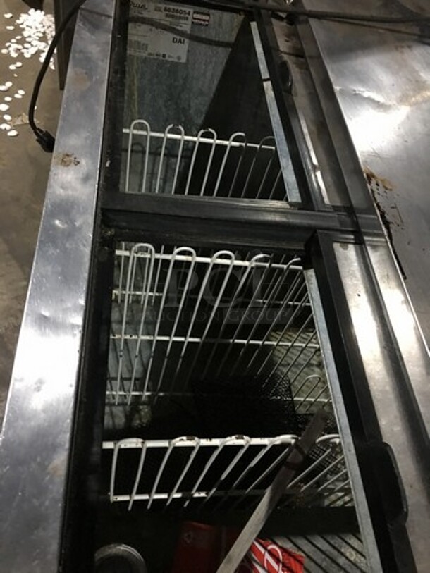 True 2 Top Sliding Door Beer Cooler! Model TD50-18 Serial 6636054! 115V 1 Phase!  - Image 6 of 9