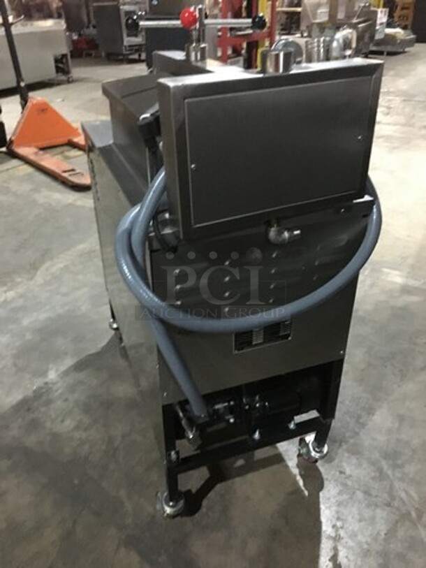 FAB! 2019 NEW NEVER USED! Shinehoequipment Electric Powered Pressure Fryer! Model P007! With Oil Filter System! On Casters!  - Image 4 of 12