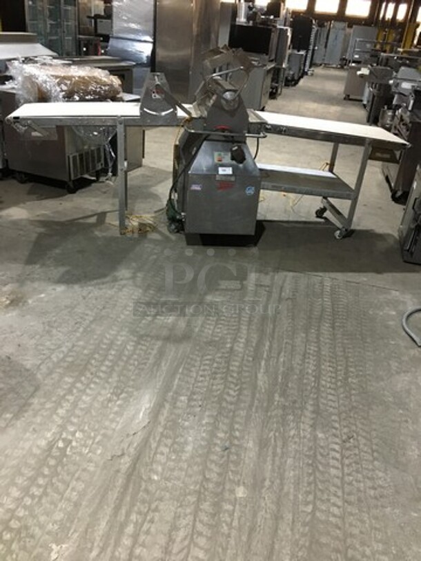 WOW! Moline Heavy Duty Commercial Reversible Dough Sheeter! Equipped With Foot Pedal! 3 Phase!  - Image 2 of 9