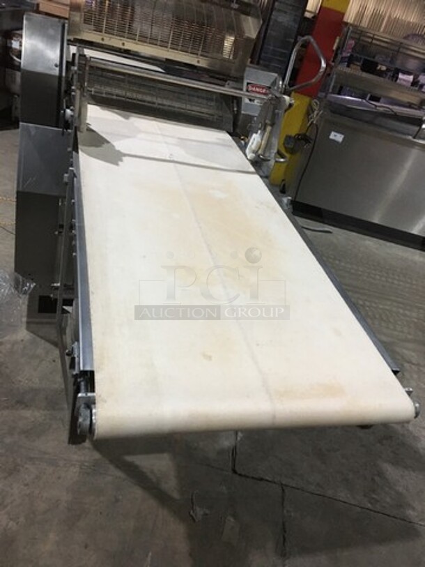WOW! Moline Heavy Duty Commercial Reversible Dough Sheeter! Equipped With Foot Pedal! 3 Phase!  - Image 5 of 9