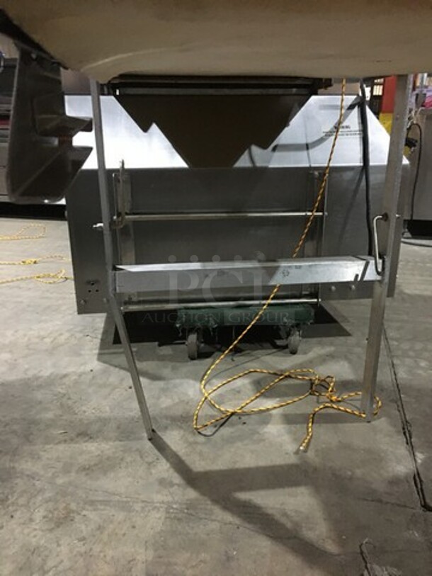 WOW! Moline Heavy Duty Commercial Reversible Dough Sheeter! Equipped With Foot Pedal! 3 Phase!  - Image 6 of 9