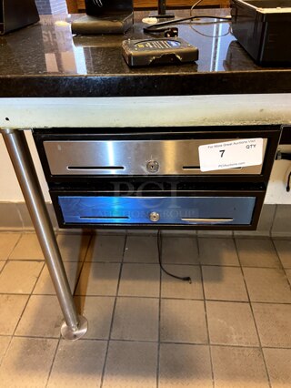 (2) POS Cash Drawers. Buyer to remove.