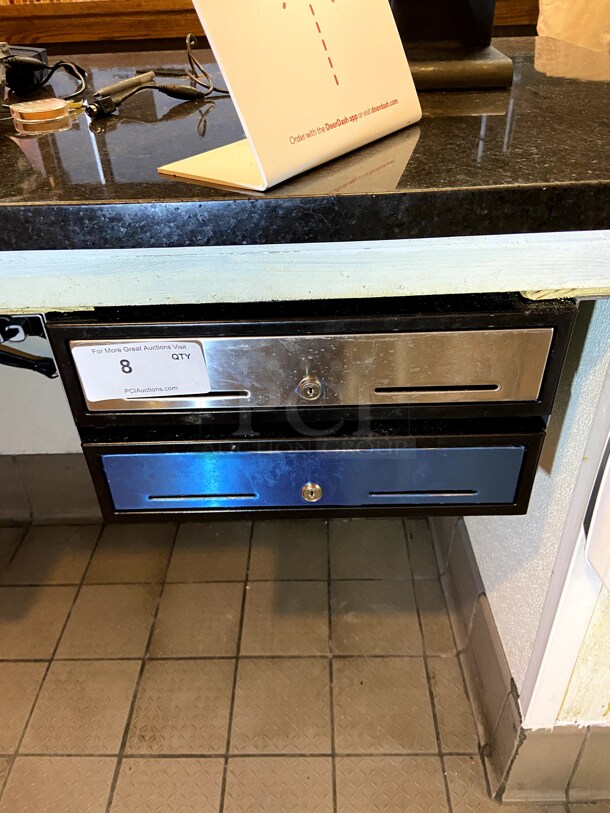 (2) POS Cash Drawers. Buyer to remove.