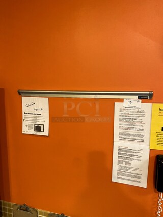 Ticket rail. 30 inches.