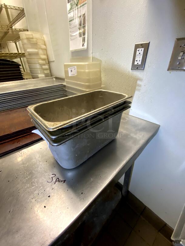 1/3 x 6 Stainless Steel Pans (3 qty) - Image 2 of 2