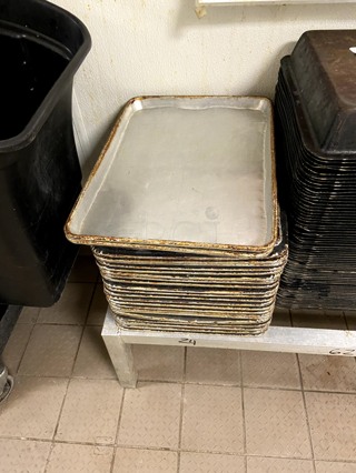 1/2 size sheet pan. 12 pieces, one price!  (same as #50)