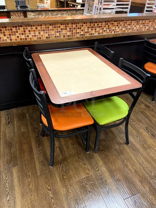 Lot of 1 Table and 4 Chairs