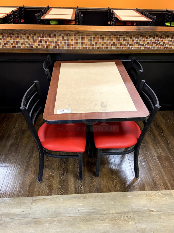 1 Table and 4 Chairs
