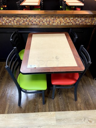 1 Table and 4 Chairs