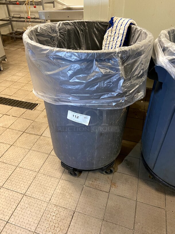 Trash Can w/ Dolly - Image 1 of 1