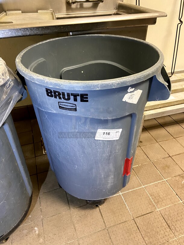 Trash Can w/ Dolly - Image 1 of 1