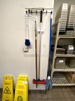 Lot of Mops and Brushes