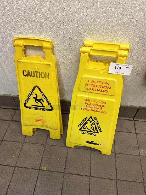 Three Caution Signs