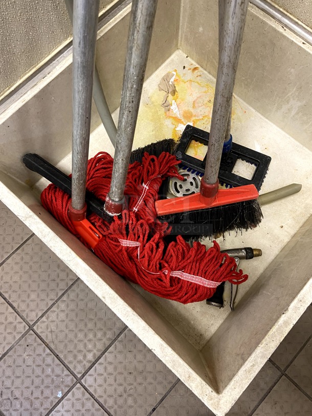 Lot Brooms, Mops and Janitorial Supplies - Image 2 of 4