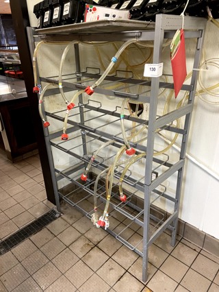 BIB Storage Rack. Extra wide to hold 4 boxes per shelf.