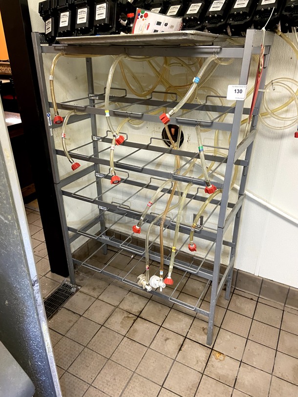 BIB Storage Rack. Extra wide to hold 4 boxes per shelf. - Image 3 of 3