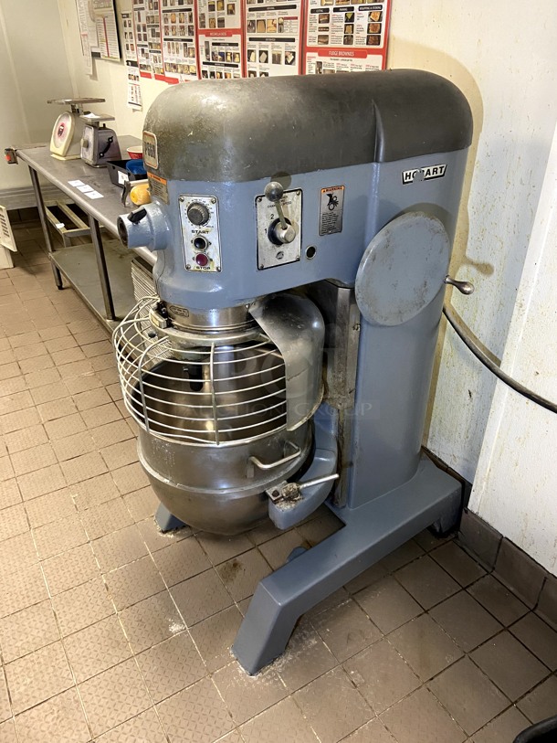 Hobart Mixer. 3 Phase, 208-230 volt.  Tested and working.  S/S bowl. NO hook or other attachments. 950 pounds!! Buyer to remove.