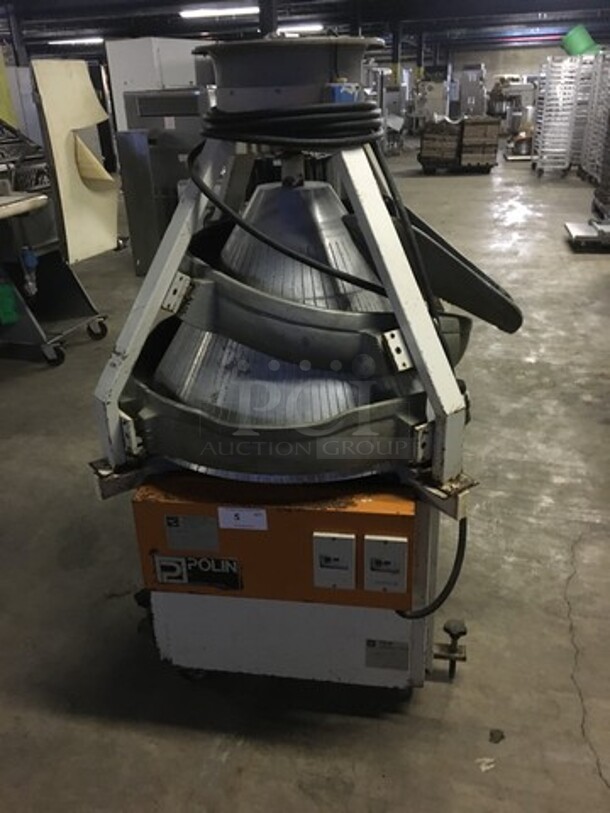 Nice! Polin Commercial Floor Style Conical Dough Rounder Machine! Model Conical Rounder Serial 30161! 220V! Not Tested! - Image 1 of 9