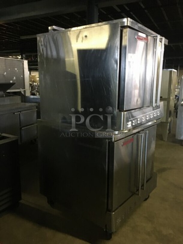 Blodgett Commercial Natural Gas Powered Double Deck Convection Oven! Zephaire Series! All Stainless Steel! On Casters! 2 X Your Bid! Makes One Unit! - Image 2 of 5