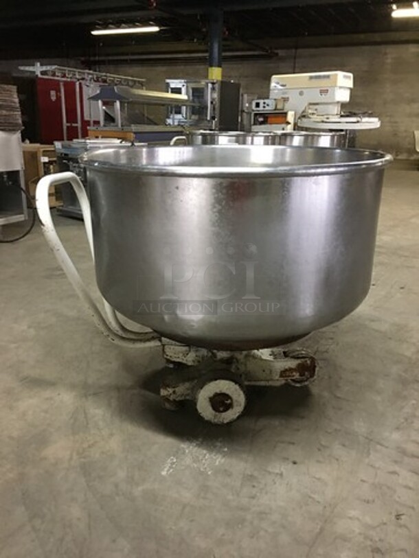 All Stainless Steel Spiral Mixer Bowl! On Casters! - Image 2 of 6