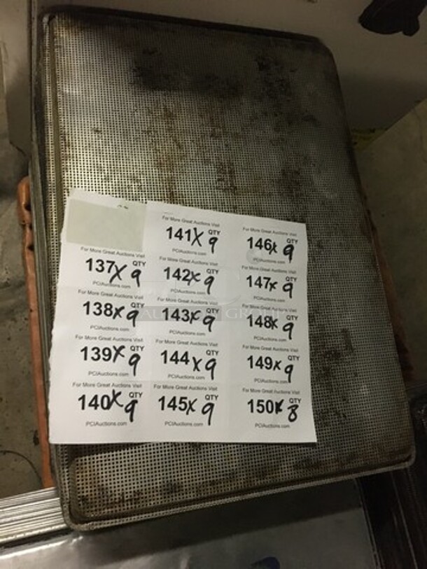 Full Size Perforated Baking Sheet Pans! 9 X Your Bid! - Image 2 of 8