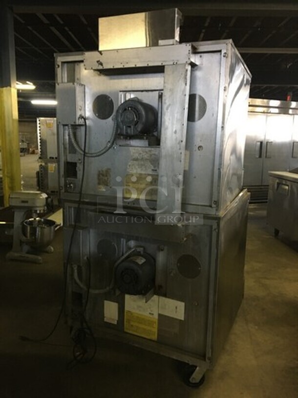 Blodgett Commercial Natural Gas Powered Double Deck Convection Oven! Zephaire Series! All Stainless Steel! On Casters! 2 X Your Bid! Makes One Unit! - Image 3 of 5