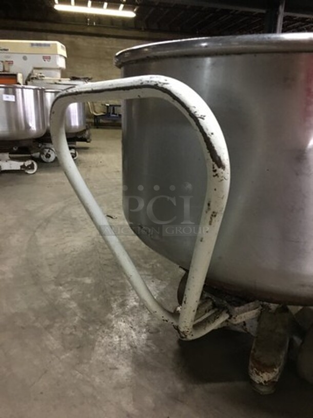 All Stainless Steel Spiral Mixer Bowl! On Casters! - Image 4 of 6