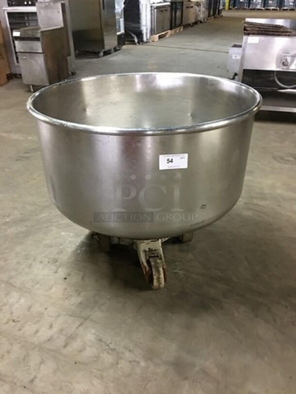 All Stainless Steel Spiral Mixer Bowl! On Casters! - Image 6 of 6
