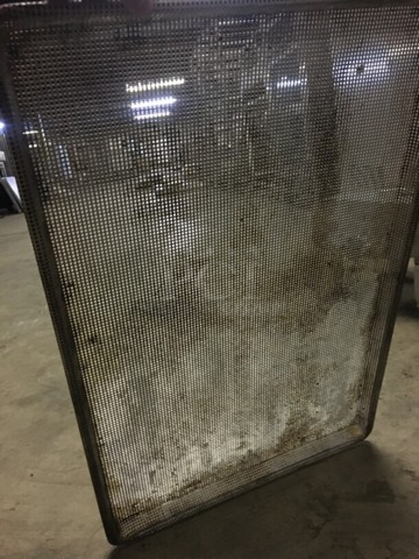 Full Size Perforated Baking Sheet Pans! 9 X Your Bid! - Image 7 of 8