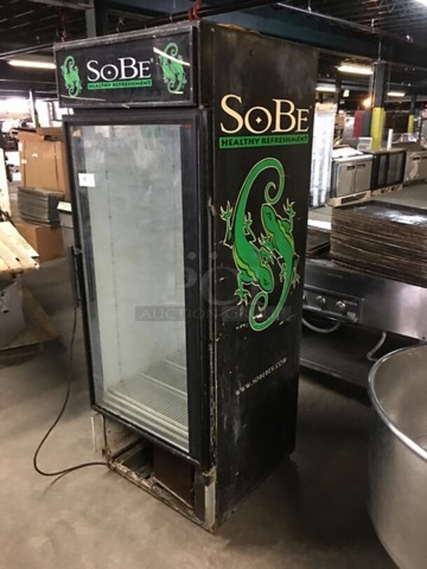 True Commercial Single Door Reach In Refrigerator Merchandiser! With Poly Coated Racks! Model GDM26 Serial 12981960! 115V 1Phase! Not Tested! - Image 2 of 9