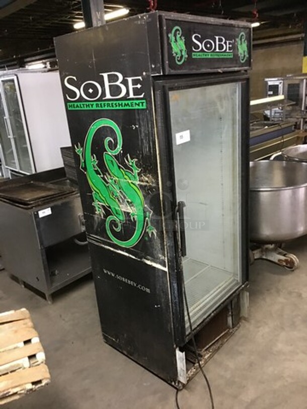 True Commercial Single Door Reach In Refrigerator Merchandiser! With Poly Coated Racks! Model GDM26 Serial 12981960! 115V 1Phase! Not Tested! - Image 3 of 9