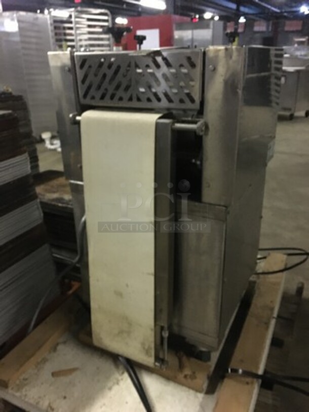 Teknoservice Commercial Floor Style Portion Dough Sheeter Machine! With Foot Pedals! Model 00041AVV! 220V! Not Tested! - Image 4 of 12
