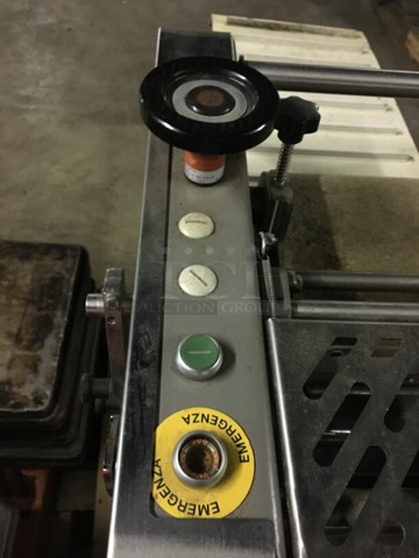 Teknoservice Commercial Floor Style Portion Dough Sheeter Machine! With Foot Pedals! Model 00041AVV! 220V! Not Tested! - Image 6 of 12