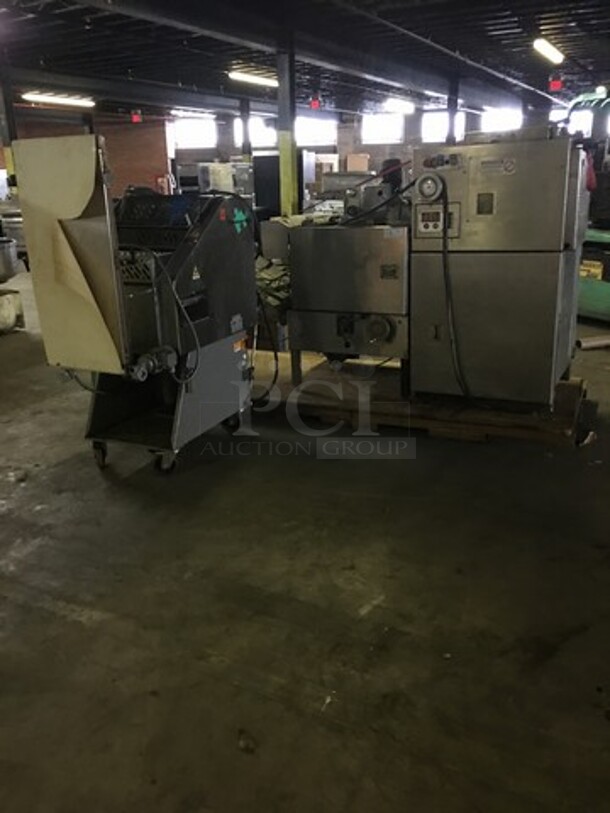 Alba & Teknoservice Floor Style Croissant Machine! Production Rate Of Up To 12,000 Croissant Per Hour! Model 003941TAG Serial 1104087001! 220V! Not Tested! - Image 1 of 12