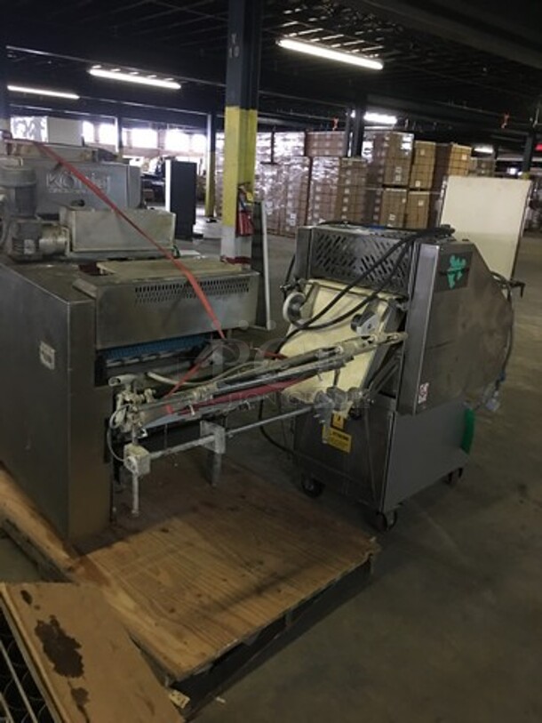Alba & Teknoservice Floor Style Croissant Machine! Production Rate Of Up To 12,000 Croissant Per Hour! Model 003941TAG Serial 1104087001! 220V! Not Tested! - Image 5 of 12