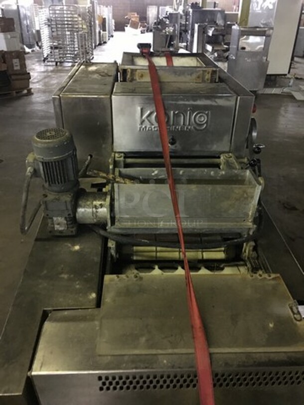 Alba & Teknoservice Floor Style Croissant Machine! Production Rate Of Up To 12,000 Croissant Per Hour! Model 003941TAG Serial 1104087001! 220V! Not Tested! - Image 6 of 12