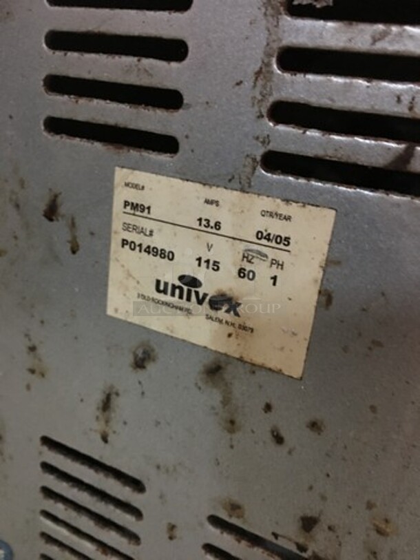 Univex Commercial Countertop Power Hub! All Stainless Steel! Model PM91 Serial P014980! 115V 1Phase! - Image 6 of 7