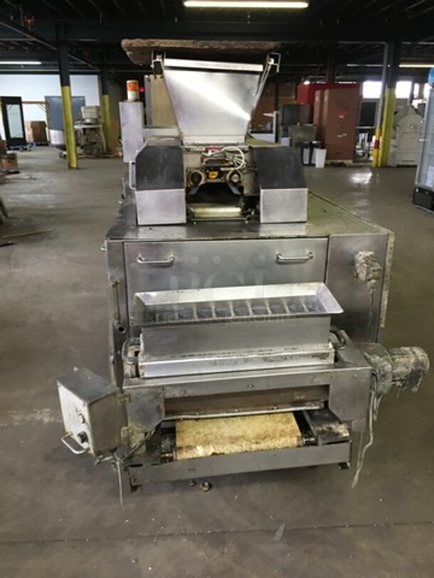 Rheon Commercial Floor Style Stress Free Dough Divider! All Stainless Steel! Model VX121 Serial 00013! 220V! Not Tested! - Image 3 of 12