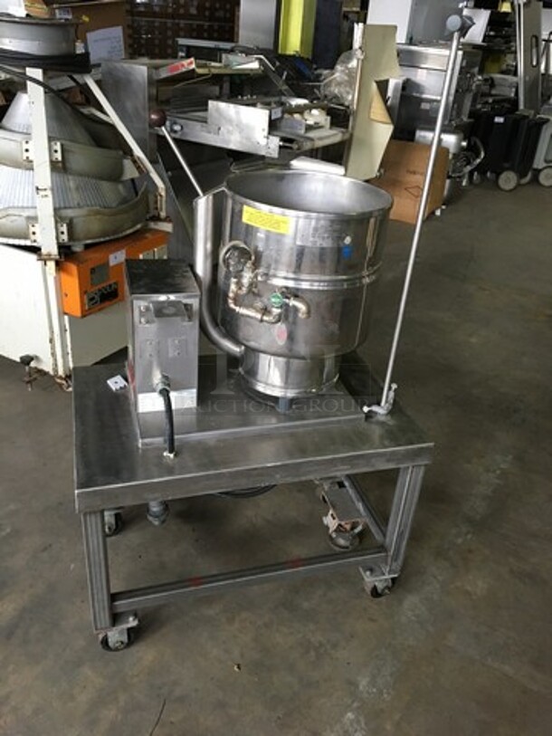 Groen Commercial Electric Powered Tilting Kettle! All Stainless Steel! Model TDB/7-40 Serial 56389! 480V 1Phase! - Image 3 of 7