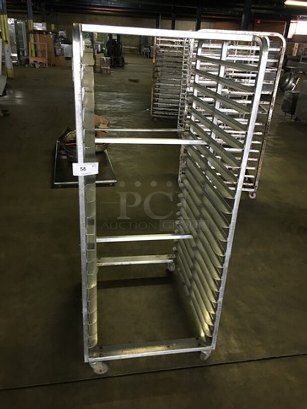 Commercial Pan Transport Rack! Holds Full Size Trays! On Casters!