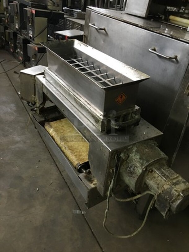 Rheon Commercial Floor Style Stress Free Dough Divider! All Stainless Steel! Model VX121 Serial 00013! 220V! Not Tested! - Image 5 of 12