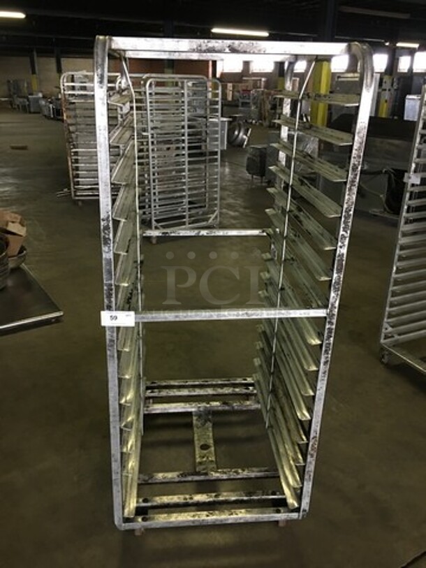 Commercial Pan Transport Rack! Holds Full Size Trays! On Casters!